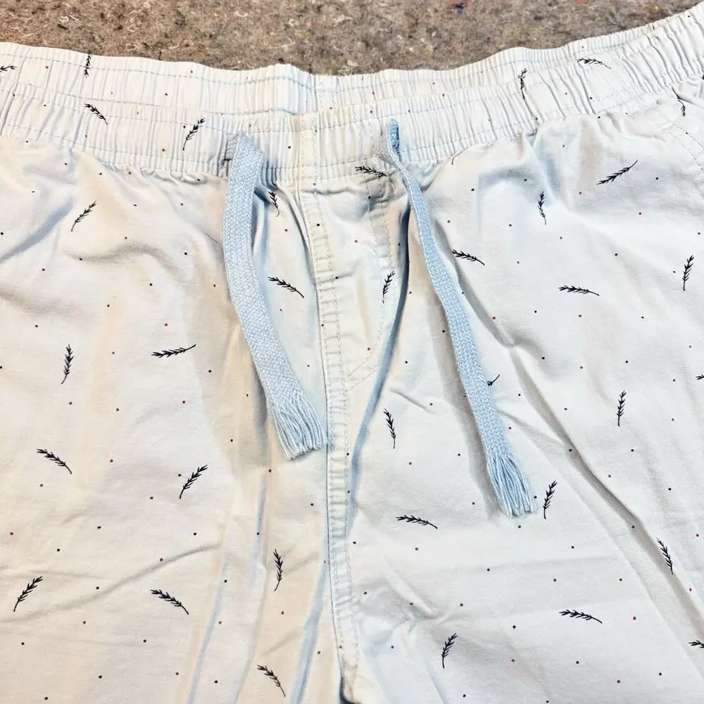Urban Pipe Classics Men's Shorts Size 40 Blue Feather Print Cotton SKU 1561